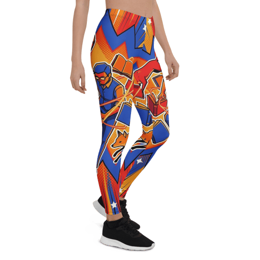 Bookish Fox Burst Leggings