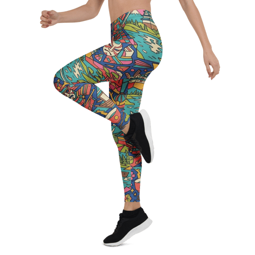 Samurai Lake Cubes Leggings