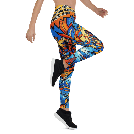 Samurai Splash Geometry Leggings